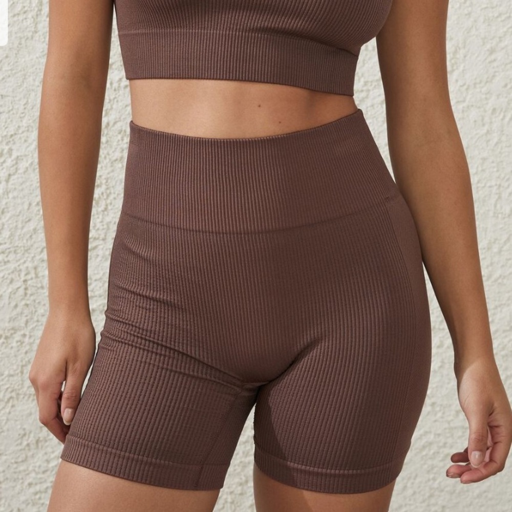 Cotton On Body Seamless Rib Bike Short